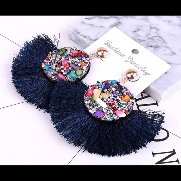 New 2 pairs for 15 tassel boho earrings - Picture 4 of 6